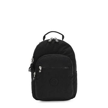 Kipling Seoul Small Klassieke Tablet Rugzak Zwart | België 1358KO